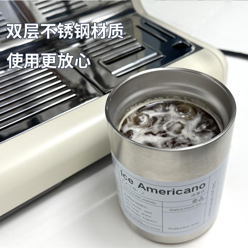 Ưu đãi đặc biệt ins di động cách nhiệt gió và cách nhiệt lạnh cốc cách nhiệt hai lớp bằng thép không gỉ có ống hút cốc nước latte cốc cà phê kiểu Mỹ