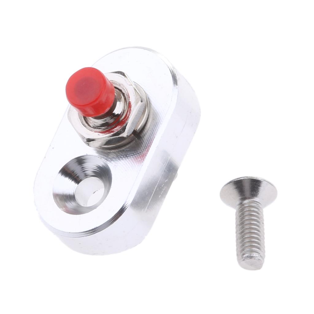 Mini CNC Motorcycle Handlebar Aluminum Stop Start Kill Switch Button Silver