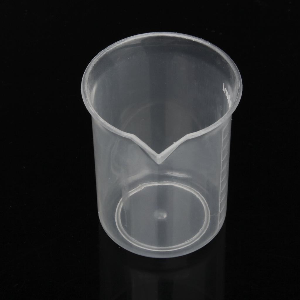 50/100/150/200/250/500ml Transparent Plastic Graduated Beaker