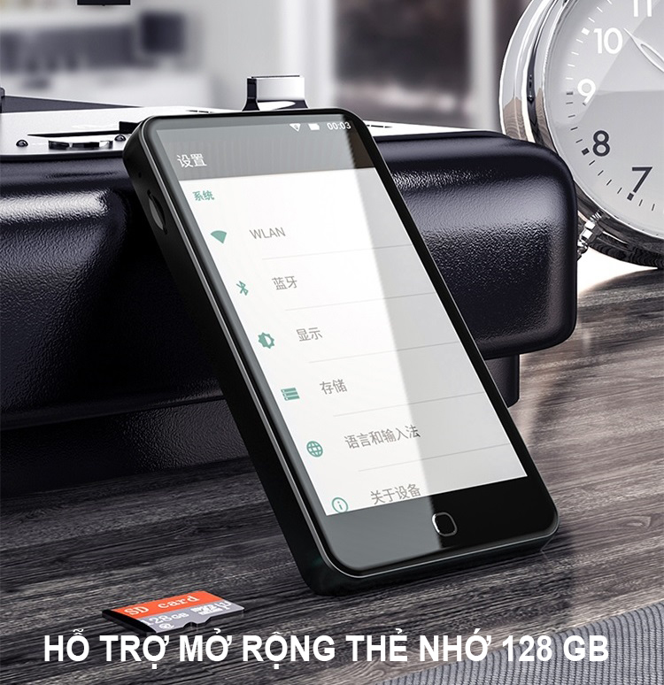 (Hỗ trợ Tiếng Việt) Máy Nghe Nhạc Android MP4 Màn Hình Cảm Ứng 4.5 Inch Bluetooth WiFi Ruizu H5 Bộ Nhớ Trong 16GB - Hàng Nhập Khẩu