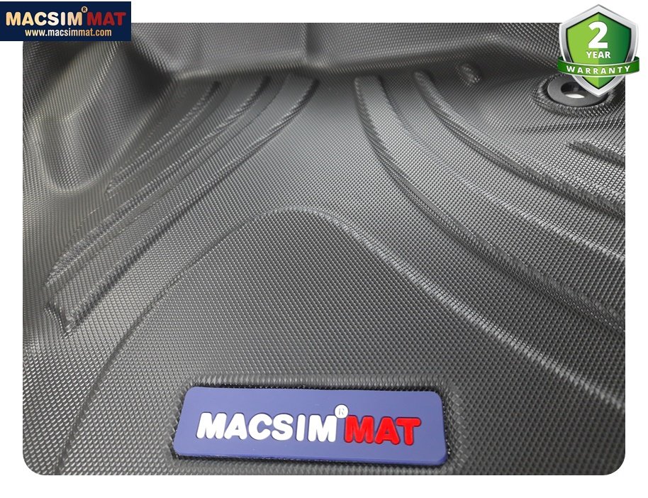 Thảm lót sàn xe ô tô Mitsubishi Pajero Sport 2019 - nay Nhãn hiệu Macsim chất liệu nhựa TPV cao cấp màu đen