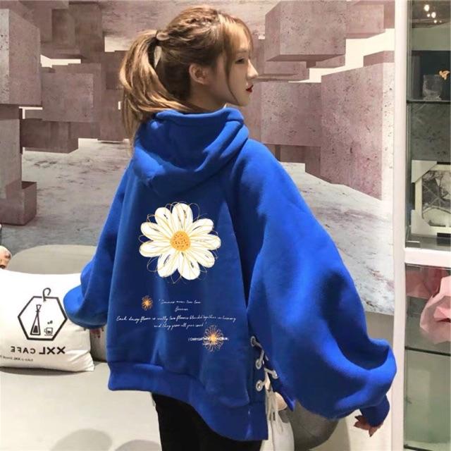 Áo hoodie nam nữ in hoa cúc