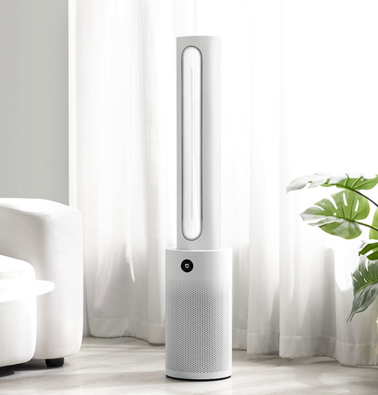 Quạt Không Cánh XIAOMI MIJIA WYJHS01ZM 2 In 1 Kèm Lọc Không Khí Xoay 150 Độ, Hiển Thị Thông Số Không Khí, Cảm Ứng Khử UV, Kết Nối App, Phù Hợp Không Gian 60 m2, Lọc Sạch Tới 99.96% Bụi Bẩn - Hàng Chính Hãng