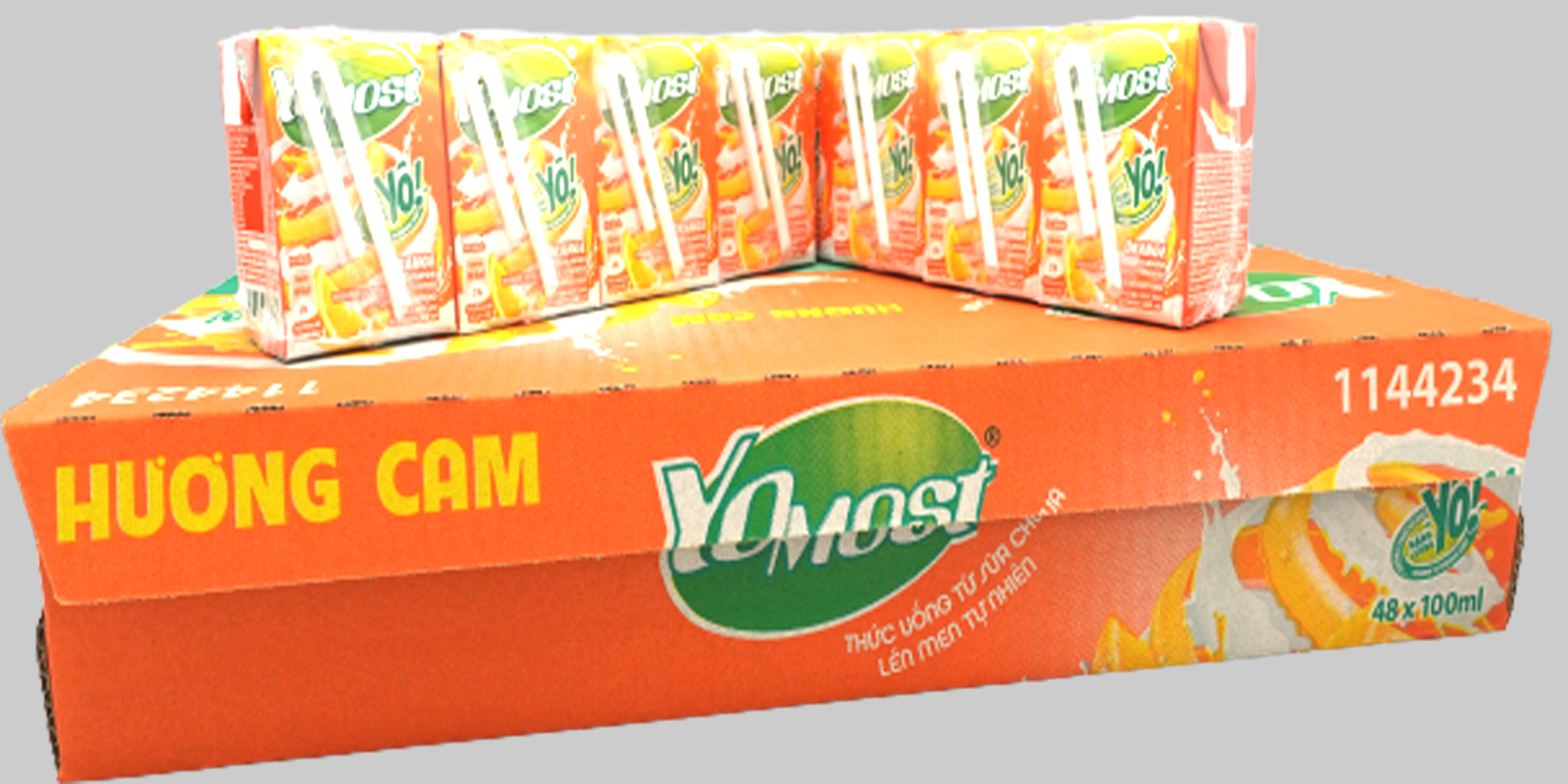 Thùng 48 hộp Sữa Chua Uống Yomost cam 100ml - HSD Luôn Mới