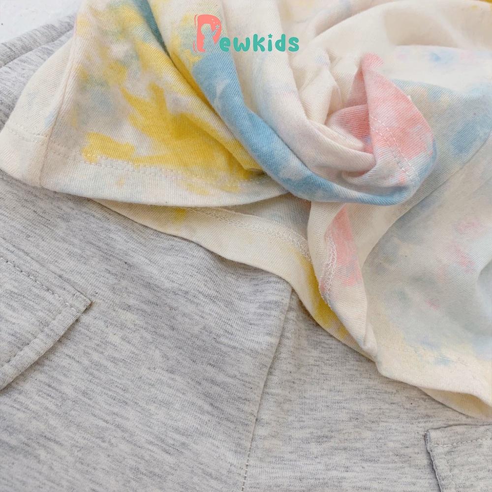 Bộ cộc tay cho bé Dewkids thun cotton cộc tay thoáng mát cho bé trai, bé gái