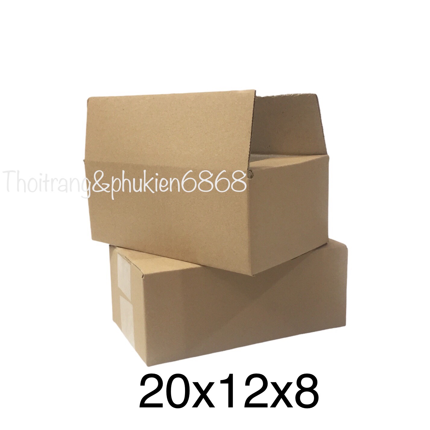 20x12x8 Combo10 hộp carton đóng hàng cỡ nhỏ size 20*12*8