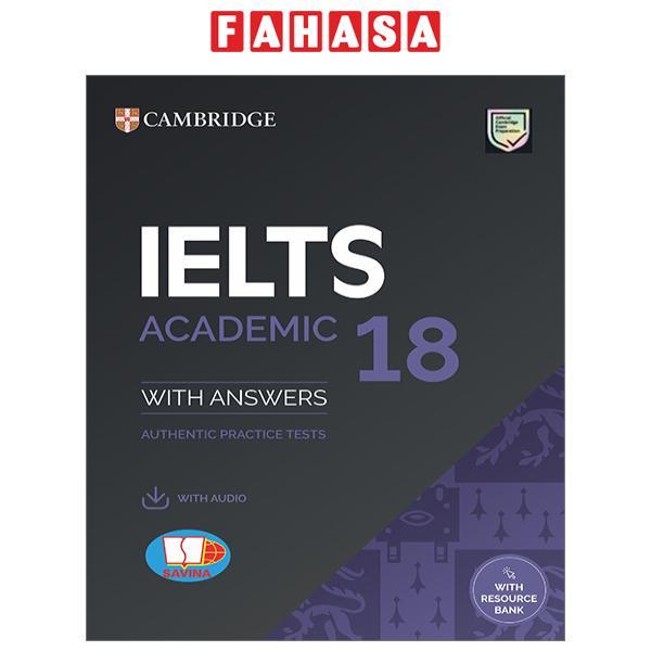 Cambridge IELTS 18 Academic - With Answer + Audio