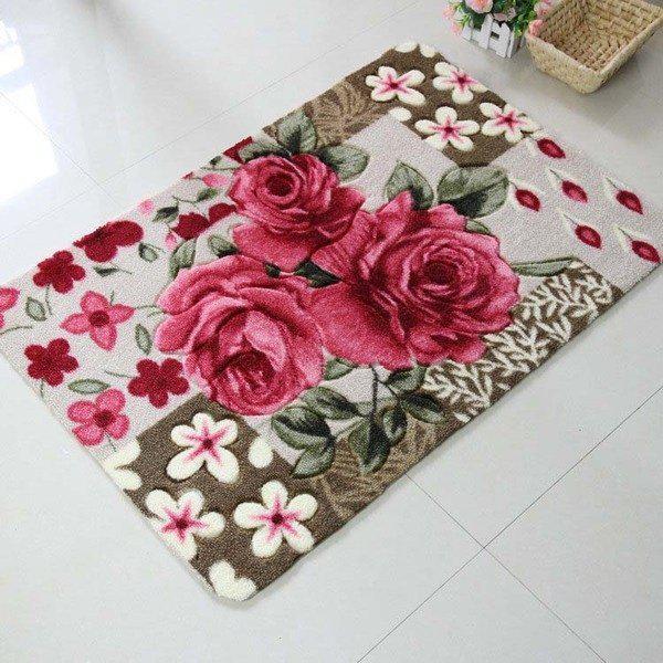 SET 2 THẢM HOA 3D SANG CHẢNH 40x60cm TẶNG HAI THẢM SAN HÔ SIÊU THẤM