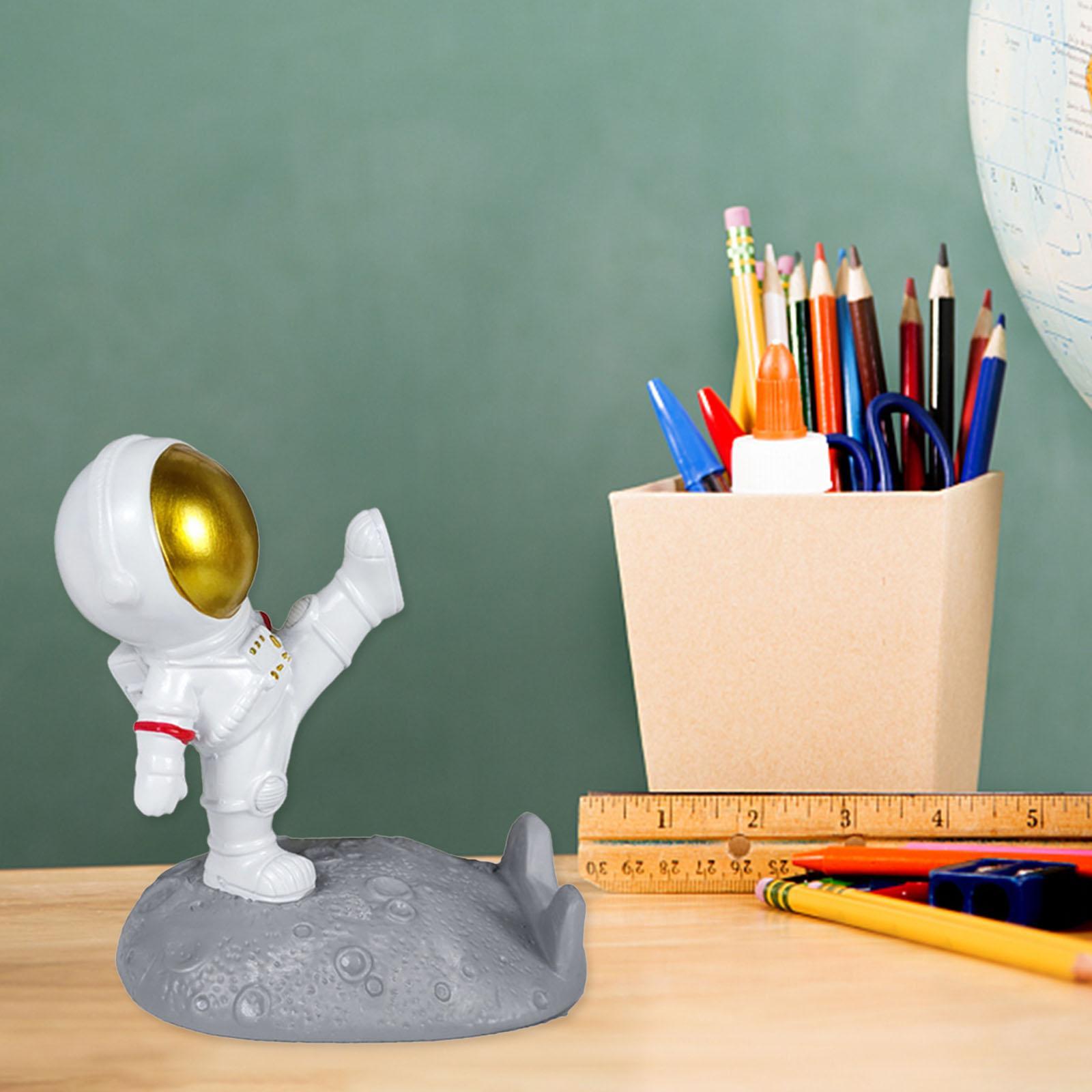 Universal Astronaut Phone Holder Stand Statue for Home Office Decor
