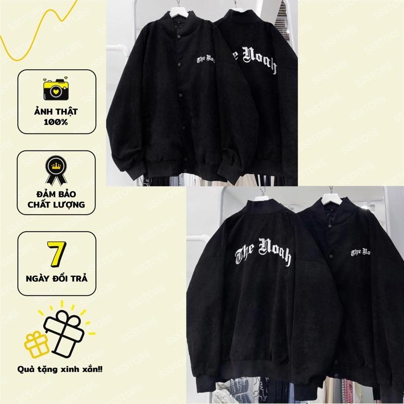 áo Bomber Noah màu đen unisex ảnh thật SSSTore ( nam nữ mặc đều được