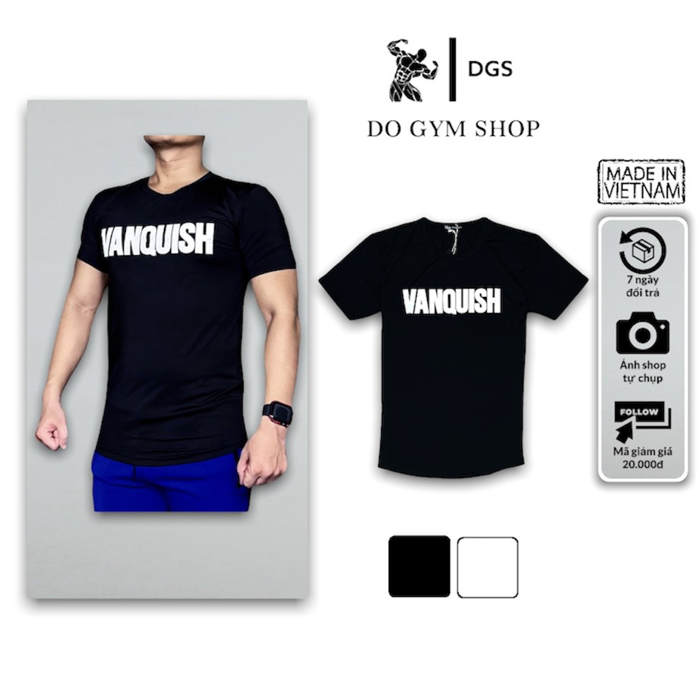 Áo thun cổ tròn tập gym nam DO GYM SHOP vạt bầu, chất thun lạnh thoáng mát khi chơi thể thao, mặc nhà
