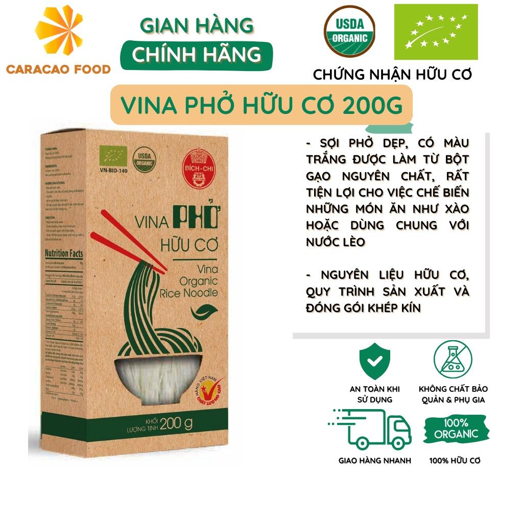 Vina Phở hữu cơ 200g, Vina Phở Bích Chi hữu cơ