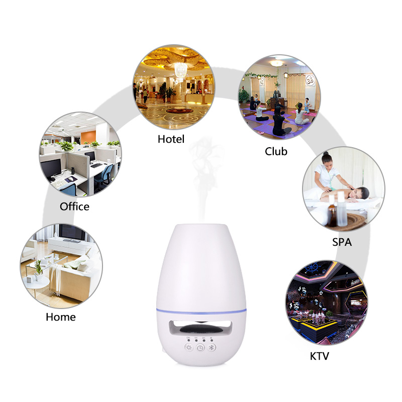 Máy khuếch tán tinh dầu phun sương kiêm loa bluetooth 300ML - Hàng chính hãng