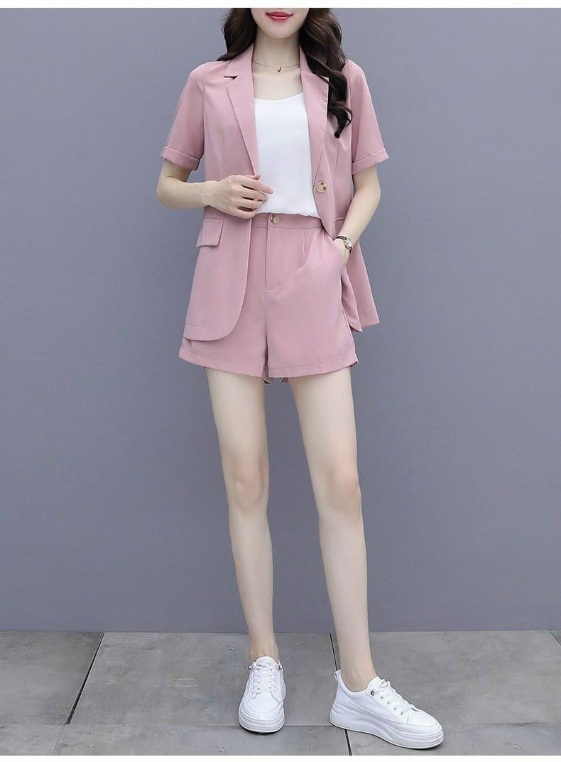 SET VEST SHORT KÈM ÁO THUN