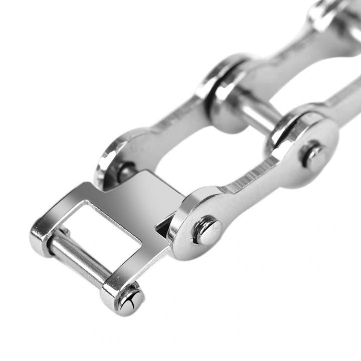 LẮC TAY NAM INOX KIỂU XÍCH SÊN XE ĐẠP