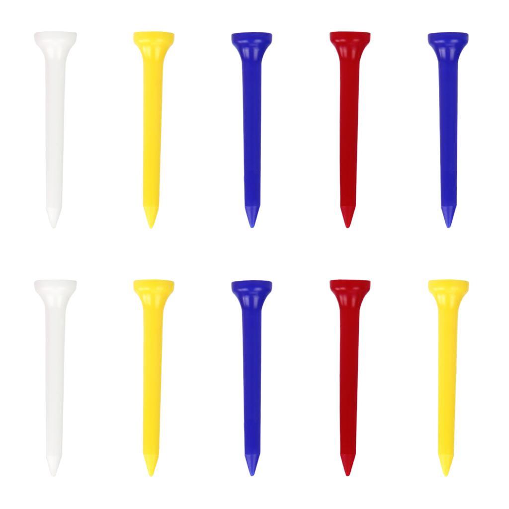 Golf Tees 2 / 3in Shatterproof, Low-friction Golf Nails in A Pack of 10