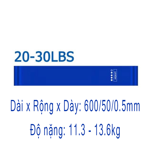 Combo 5 dây mini Band, Dây cao su kháng lực Miniband đa năng tập Mông Đùi Chân, độ kháng lực cao UTi Sport