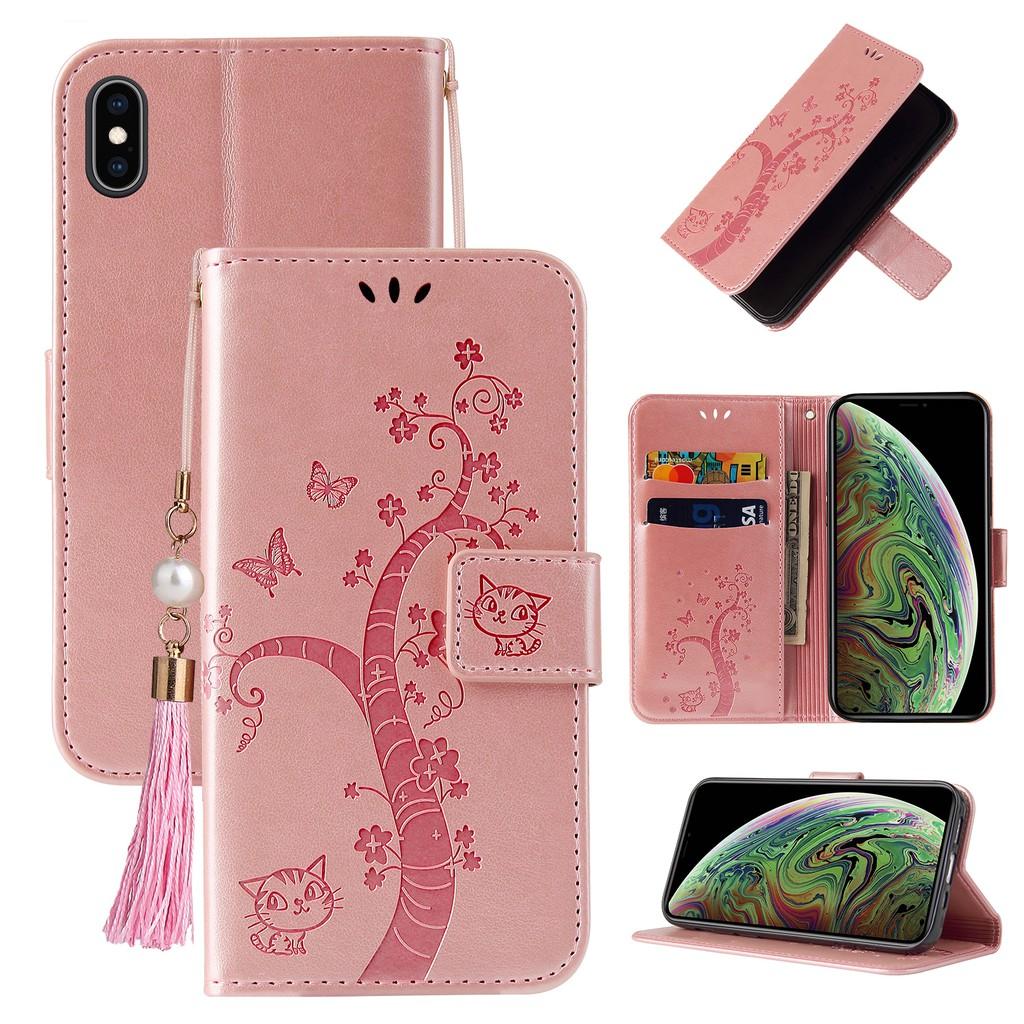 Ốp lưng điện thoại dạng ví da lật có ngăn đựng thẻ cho iPhone X XS Max XR SE 2020 iPhone 8 iPhone 7 iPhone 6 6S Plus