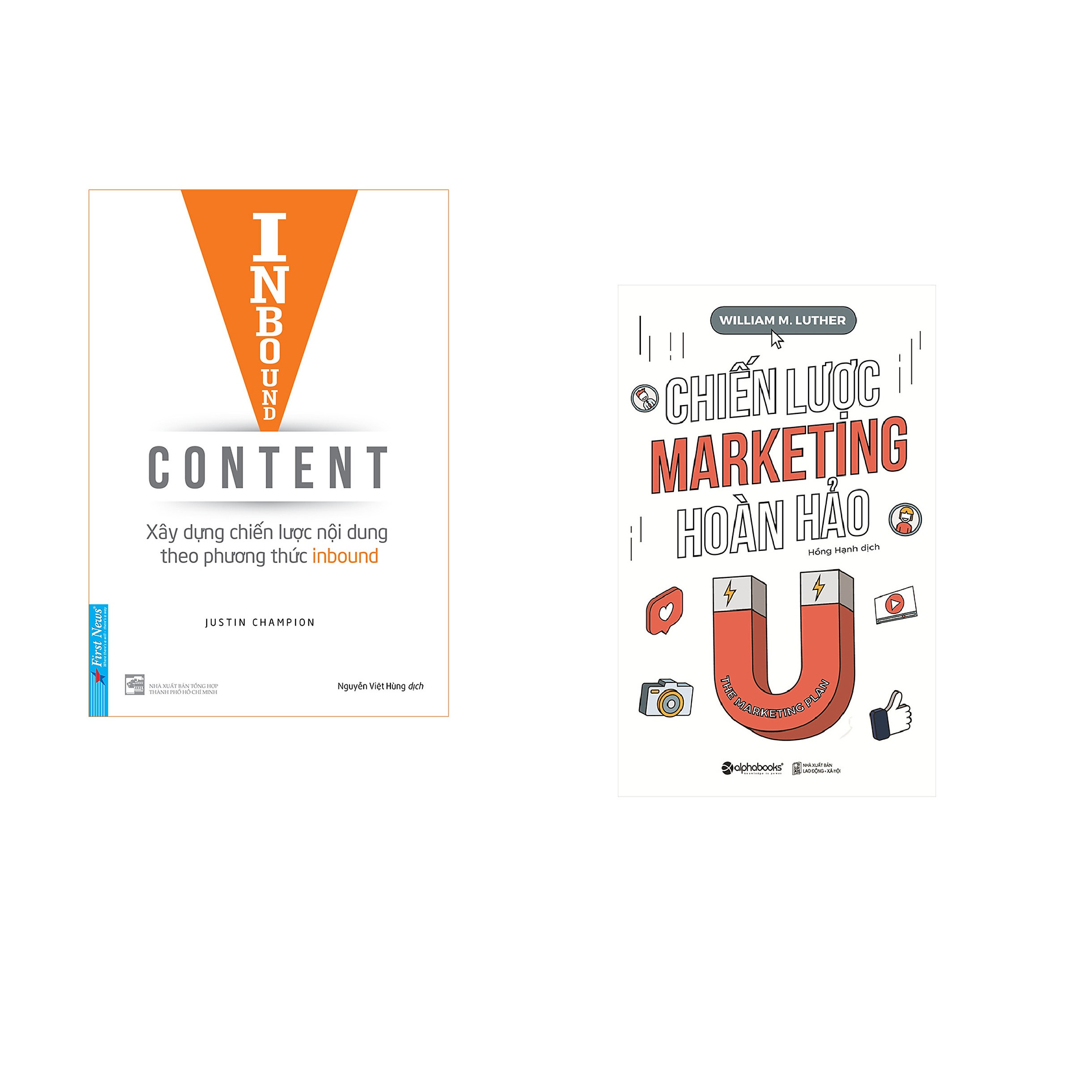 Combo 2 cuốn sách: Inbound Content - Xây Dựng Chiến Lược Nội Dung Theo Phương Thức Inbound + Chiến Lược Marketing Hoàn Hảo