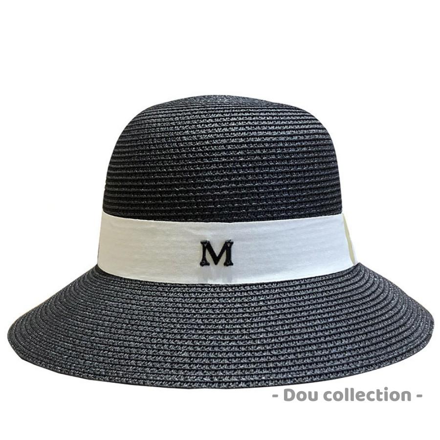 Nón Cói Vành Nhỏ Phối Dây Đính Chữ ''M'' Đi Biển Phong Cách Hàn Quốc - Mã NC020