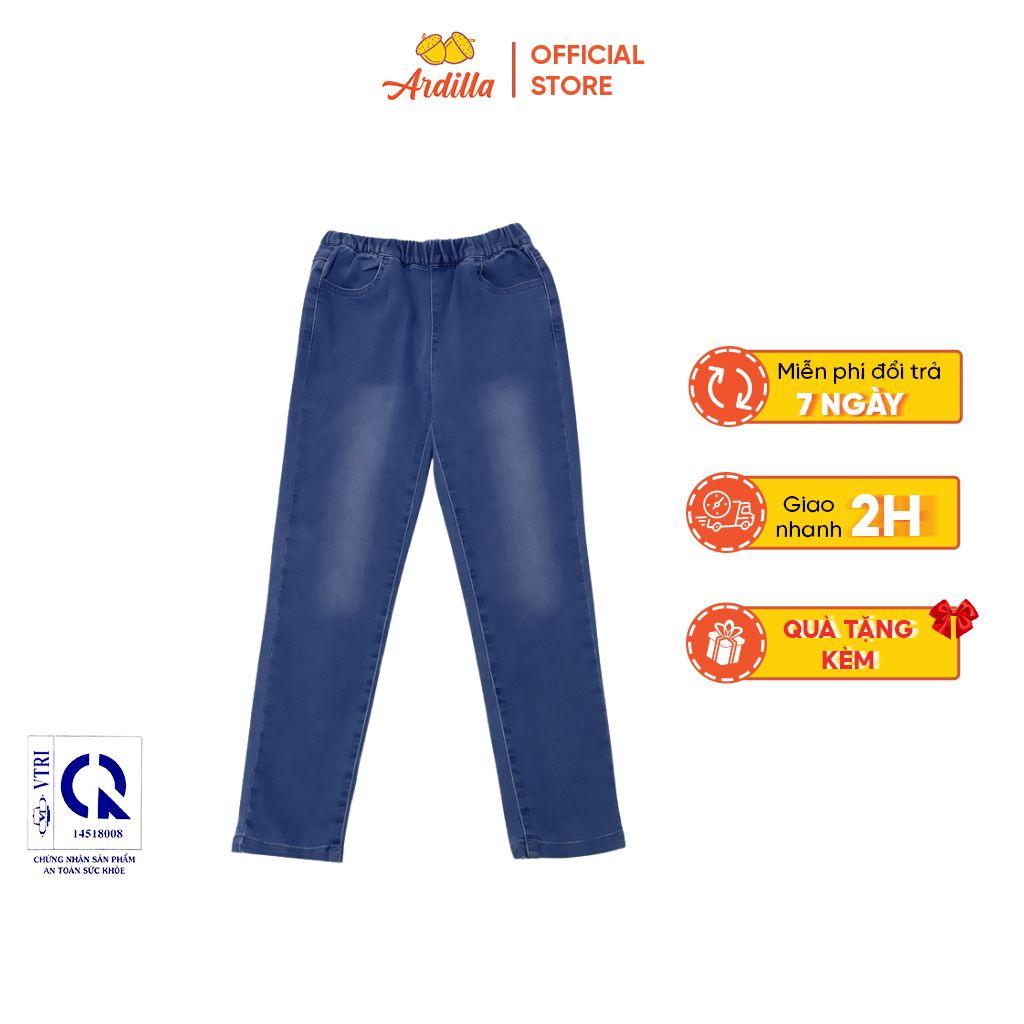 Quần Jeans/Quần Bò Dài Bé Gái ARDILLA Thiết Kế Năng Động, Chất Liệu Dệt Kim Cotton Dành Cho Bé Từ 4-13 Tuổi T142GW20