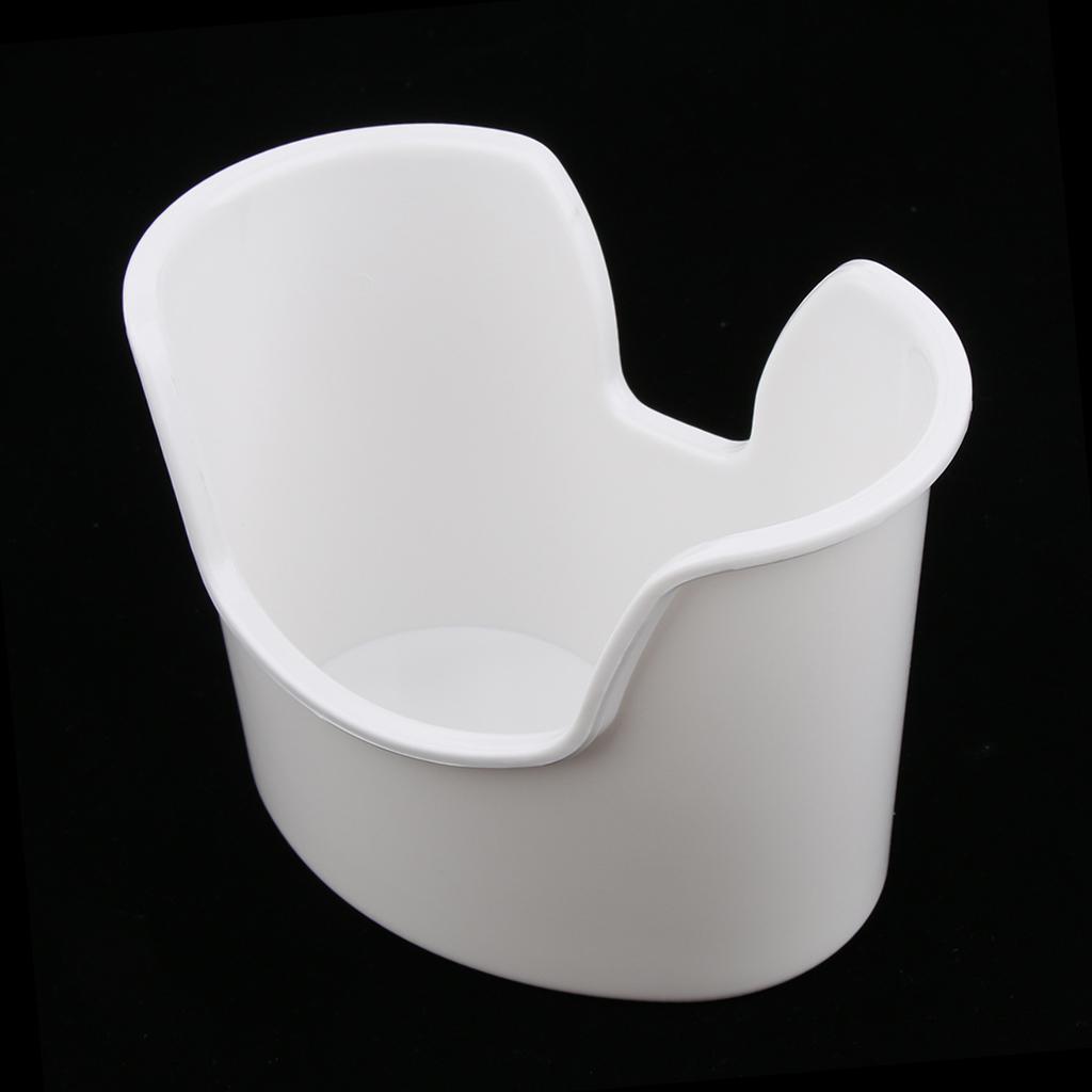 2xPlastic Reusable Ear Wash Ear Clean Basin  Removal Container White