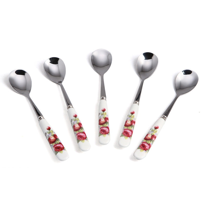 Muỗng inox cán sứ MFA S09