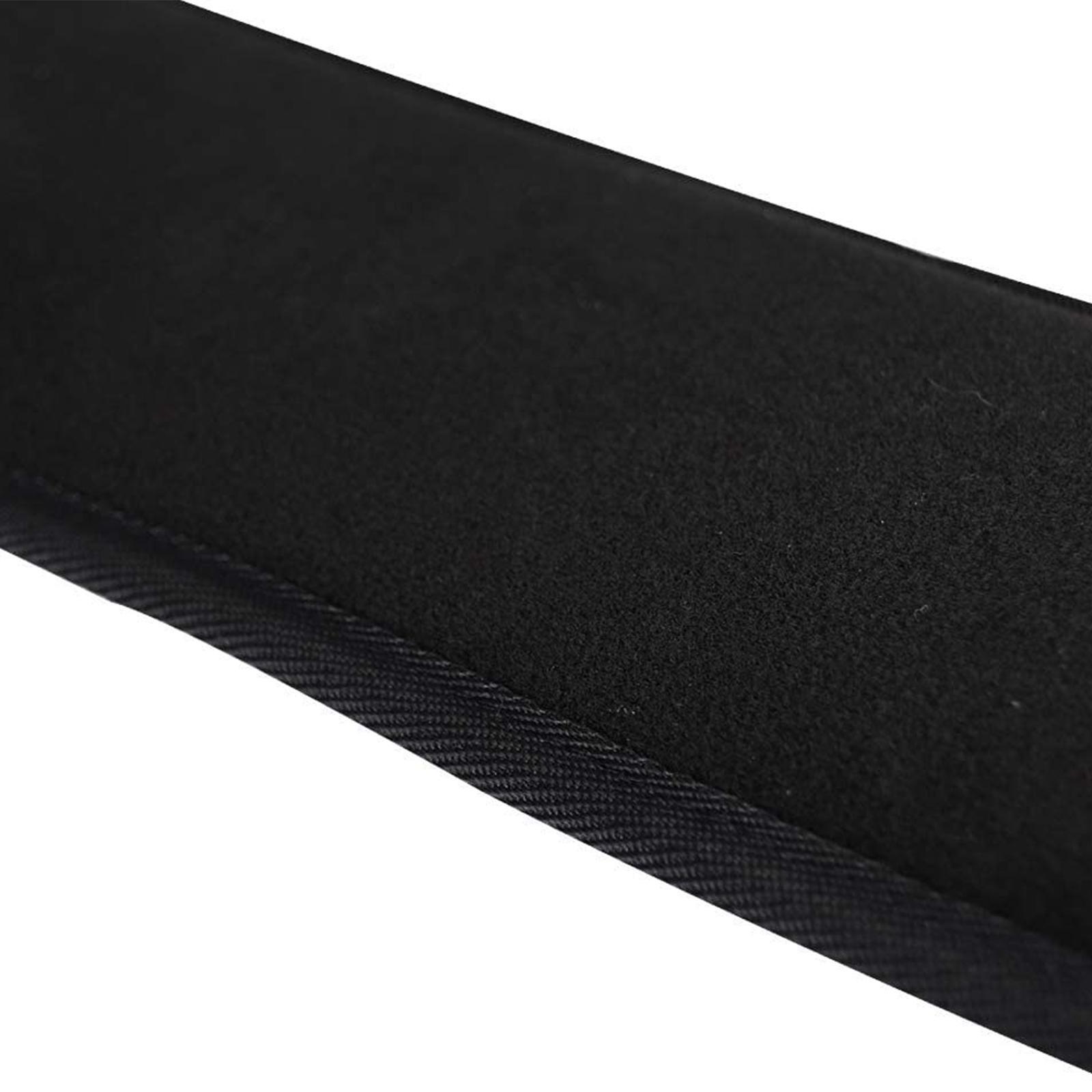 Golf Bag Strap Single Padded Nylon Adjustable Shoulder Strap 2 Clips Black