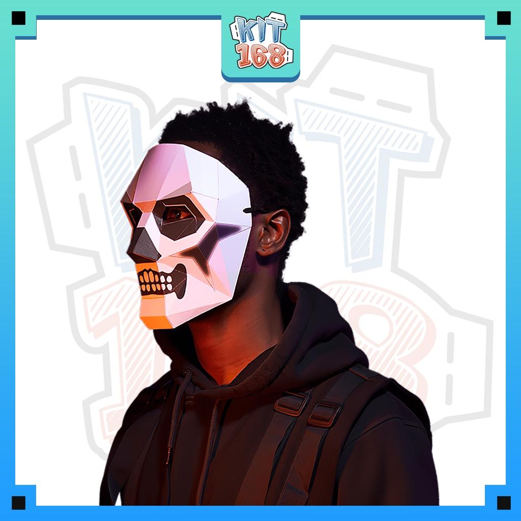 Mô hình giấy Mặt nạ Skull Trooper Mask - Fortnite size thật (đội lên được