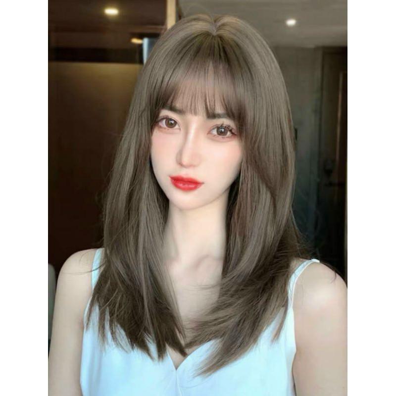 Tóc giả nguyên đầu ️ FREE SHIP ️ Nguyên đầu cúp sole tự nhiên