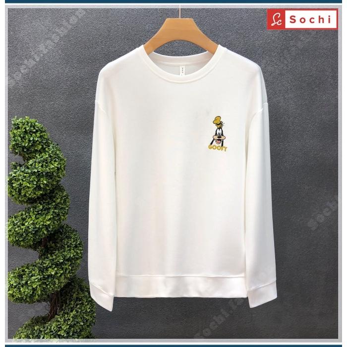 Áo nỉ sweater nam unisex, áo tay dài cổ tròn dáng rộng mềm mịn in Snoo.py mã SW60.3