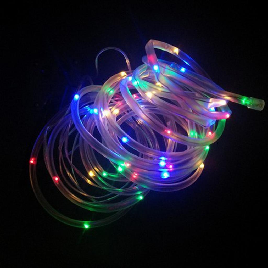 Outdoor Solar Powered 12m 100 LED String Lights Waterproof Lamp Colorful
