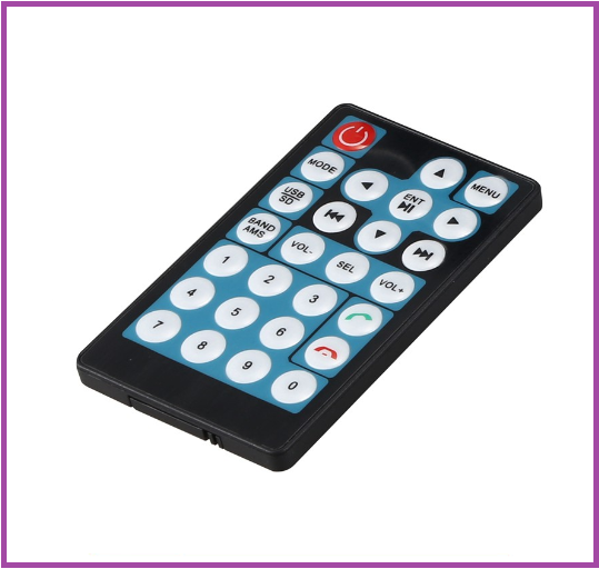 Bộ dây nguồn và điều khiển remote cho màn MP5, MÀN 9inch 2DIN ô tô, xe hơi