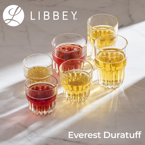 Ly cà phê thủy tinh cường lực Libbey Everest Duratuff