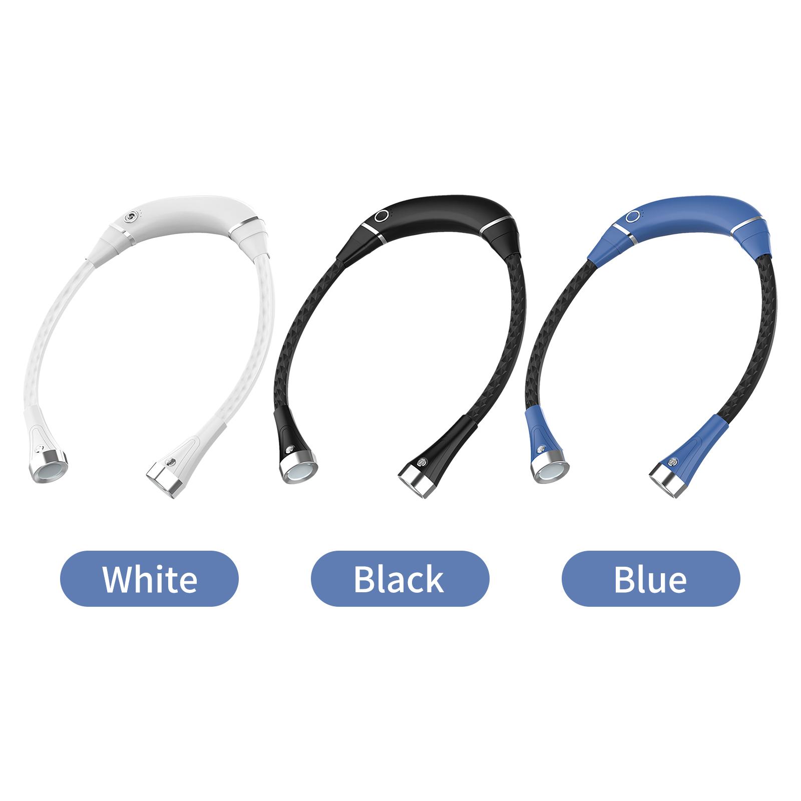 Đèn Led Đeo Cổ Linh Hoạt Có Thể Gập Lại Sạc Usb 3 Chế Độ Ánh Sáng Tiện Dụng