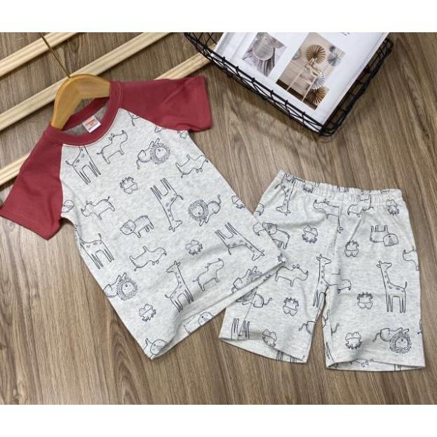 Bộ ngắn tay bé trai thun borip xuất khẩu size đại (25 đến 40kg) - Bộ quần áo trẻ em - pikakids