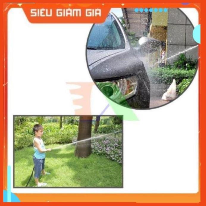 Bộ vòi xịt nước tưới cây, rửa xe VOI-N16.534, Bộ 4 món vòi thẳng + 10m Dây 12/16 mm
