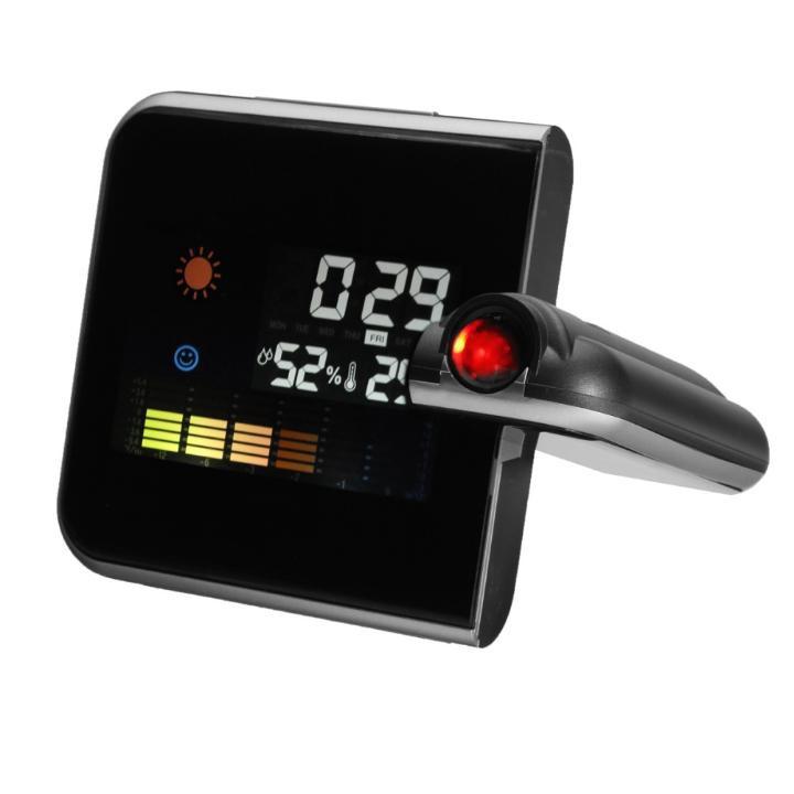 Đồng hồ báo thức kỹ thuật số với màu sắc màn hình đèn led chiếu đồng hồ bàn 206749