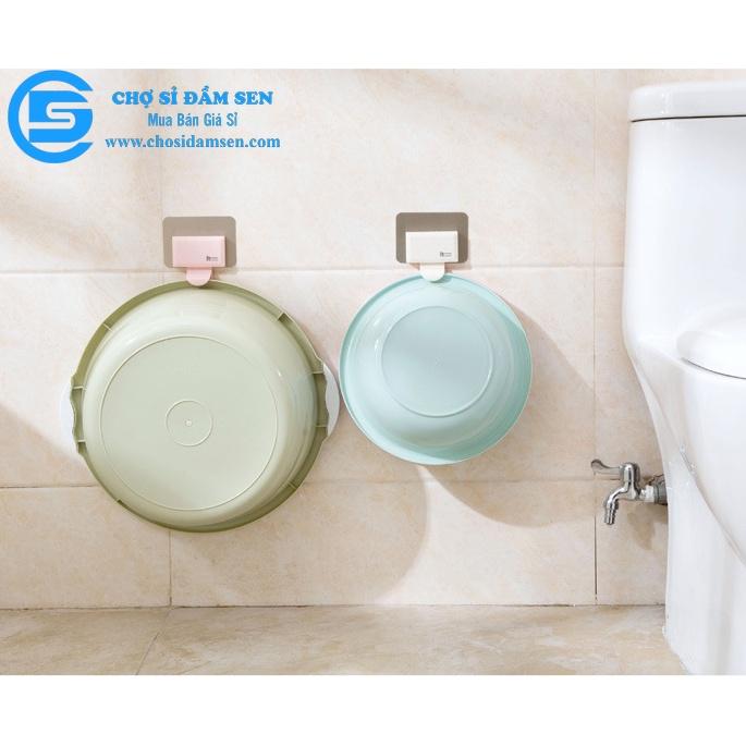 Móc Nhựa Dán Tường Treo Thau Chậu, Khăn, Giá Gắn Tường Treo Đồ Nhà Bếp, Nhà Tắm