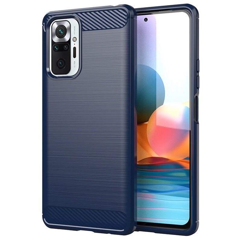 Ốp lưng dẻo dành cho điện thoại Xiaomi Redmi Note 10 / Note 10 pro vân sợi cacbon chống sốc Rugger Amor