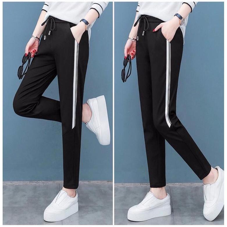 Quần Jogger 2 sọc chất vải umi Hàn Quốc dày mịn đẹp