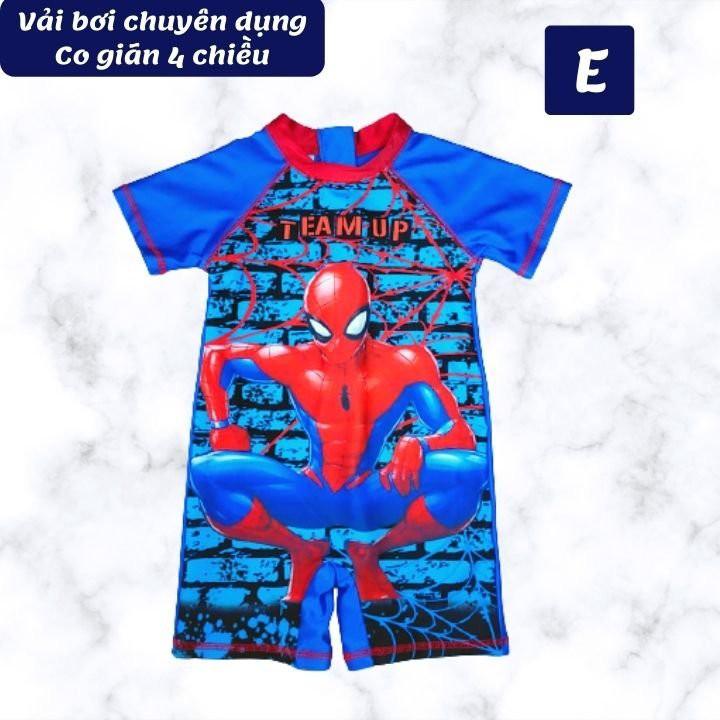 Đồ bơi liền thân cho bé trai siêu nhân nhện từ 10-21kg - vải polyester - HNStore115