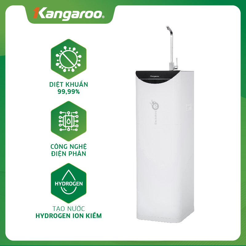 Máy Lọc Nước RO Hydrogen Ion Kiềm Kangaroo KG100ES 7 Lõi - Hàng Chính Hãng