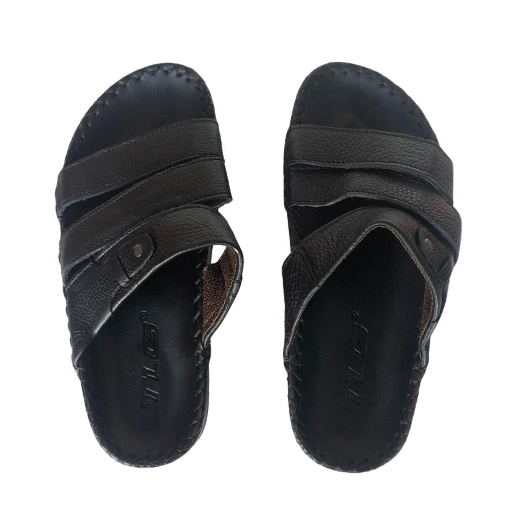Dép da bò nam nguyên tấm thời trang cao cấp 21563