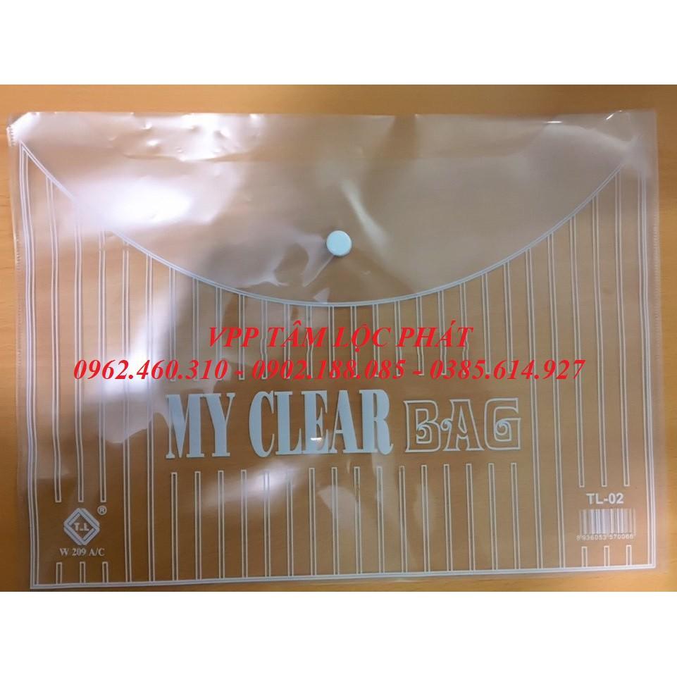 Túi Clearbag - Túi đựng hồ sơ có cúc - Túi khuy - Bìa nút