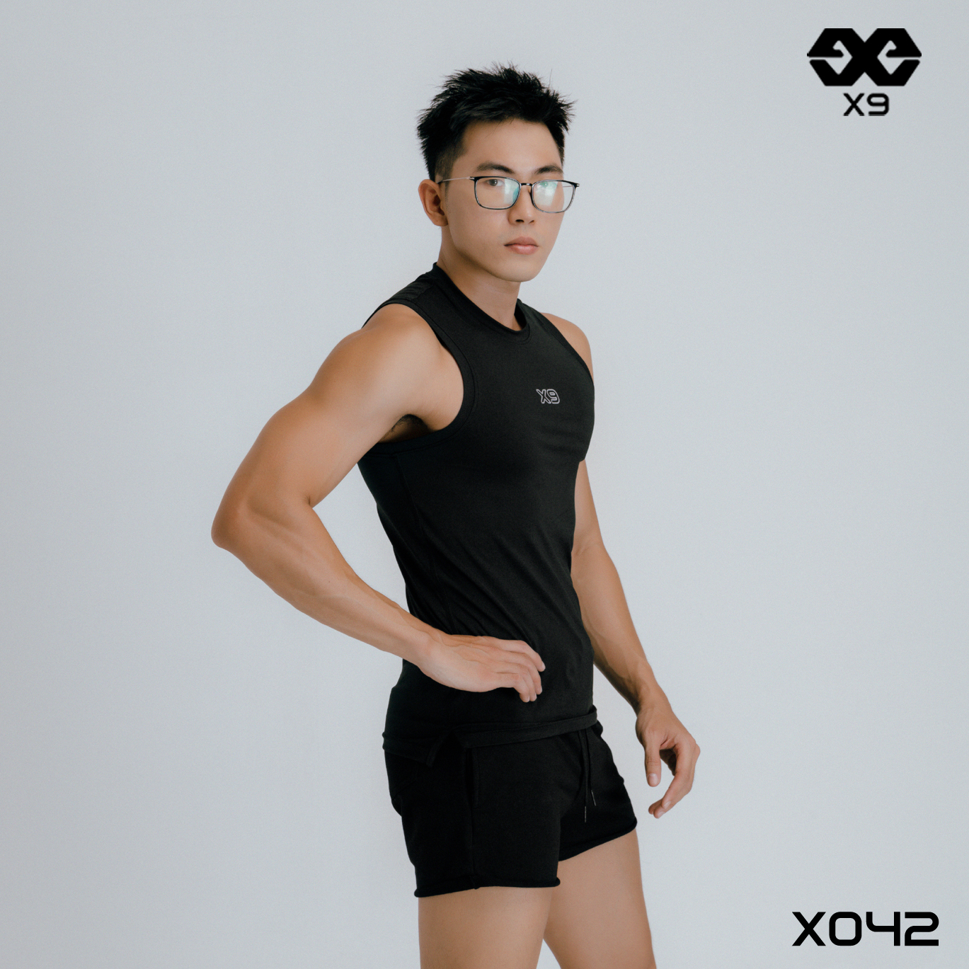 Áo Tanktop Nam Trơn SlimFit Ôm Body Tập Gym Thể Thao Poly Thun Lạnh Ba Lỗ 4 Chiều - X9 Sportswear - X042