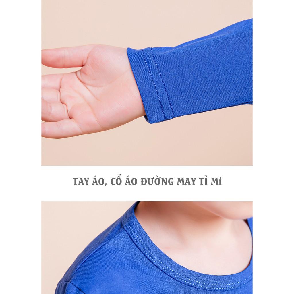 Áo siêu nhân dài tay cho bé trai họa tiết siêu nhân nhện 100% Cotton 4 Chiều