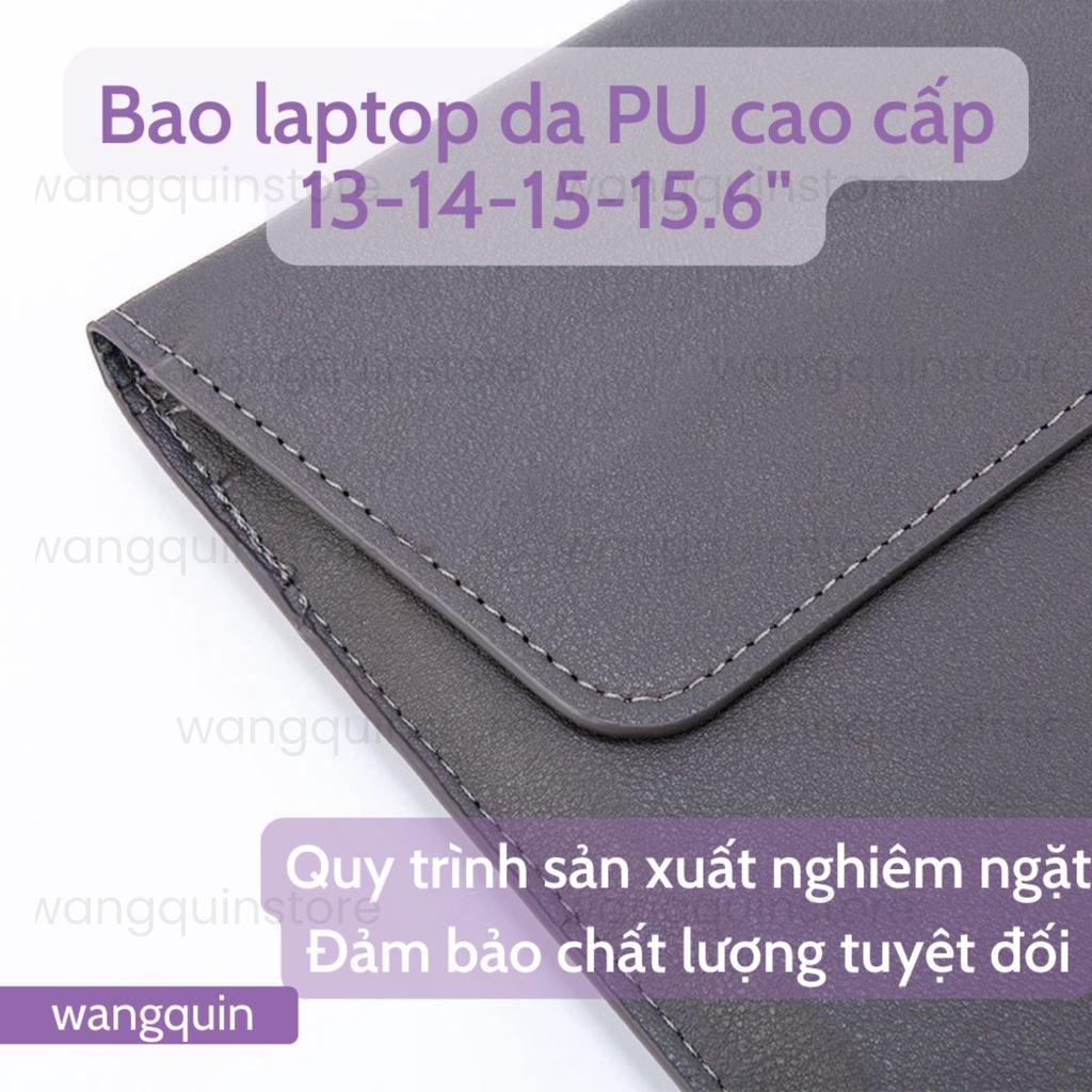 Túi đựng bảo vệ tích hợp giá đỡ cho MacPro Asus Acer 11.6&quot; / 13.3&quot; / 14&quot; / 14.6&quot; Da PU cao cấp nhiều màu Bao Laptop