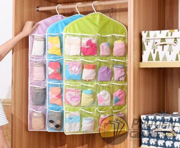 Túi treo đồ lót, vật dụng đa năng 16 ngăn (Giao màu ngẫu nhiên)