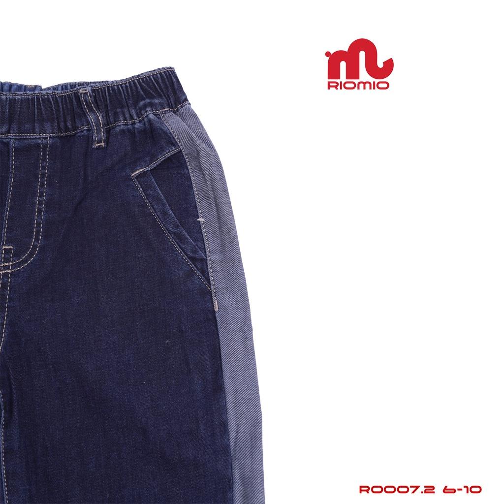 Quần Jean Cho Bé Gái Chất Liệu Denim Cotton Thoải Mái Cho Bé, thương hiệu RIOMIO - màu Dark - RO007.2